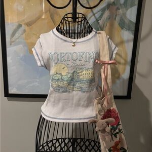 Portofino Graphic Tee - White